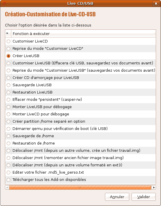 LiveUSB , Ubuntu , Création , Customisation 2