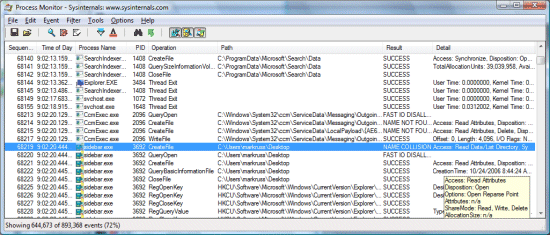 Microsoft Process Monitor 2.0 3