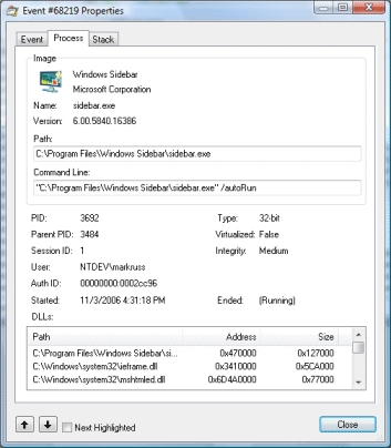 Microsoft Process Monitor 2.0 4