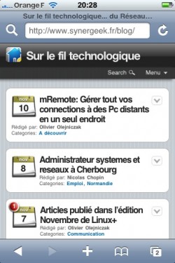 Synergeek.fr avec wptouch