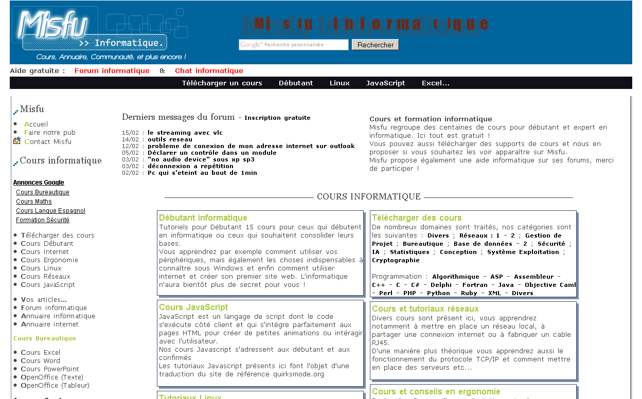 cours gratuit a telecharger Télécharger cours informatique programmation pour windows | freeware.