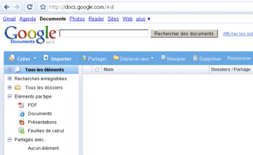 Google Documents: Présentation en ligne 1