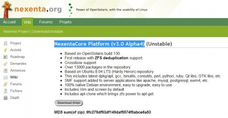 Nexenta avec la déduplication de données par blocs 88