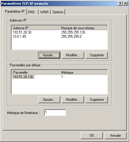 Assigner deux adresses IP à une seule carte réseau 11