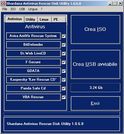 SARDU: pour créer une image ISO ou USB avec antivirus et partionneur de disques 2