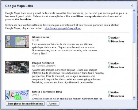 Google labs fait son entrée dans Google Maps 41