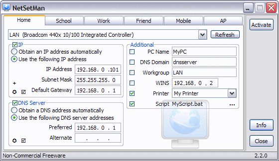 NetSetMan: la trousse à outils de l’utilisateurs PC portable 2