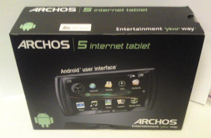 Test de l'Archos 5 Internet Tablet 43