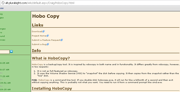 Copie de fichiers verrouillés sous Windows 2