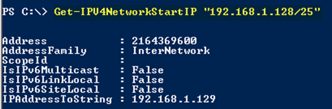 PowerShell pour calculer les adresses IP de début et de fin d’un réseau IP 15