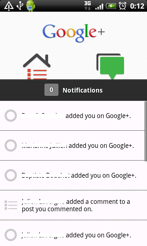 Google+ : approche par l'application mobile 3