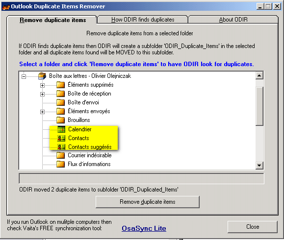Supprimer des e-mails en double sous Outlook 46