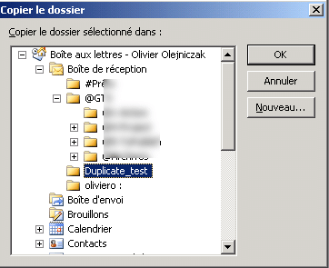 Supprimer des e-mails en double sous Outlook 7