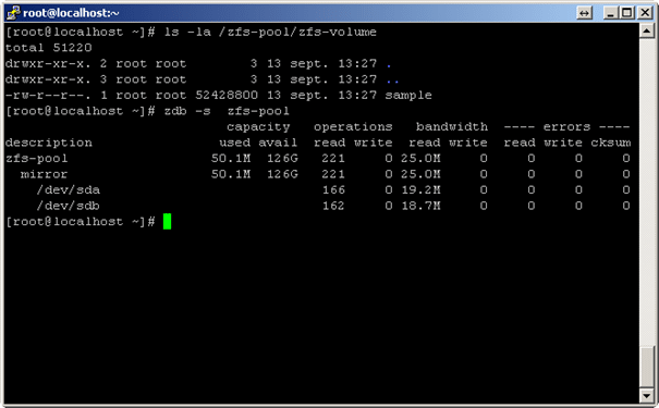 ZFS Fuse sur Linux – test de la déduplication/compression 18