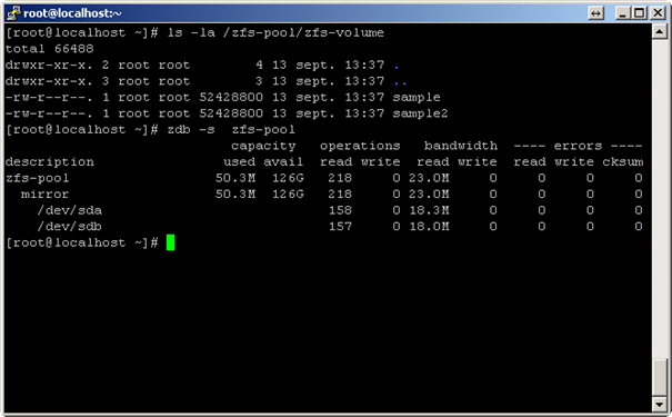 ZFS Fuse sur Linux – test de la déduplication/compression 19