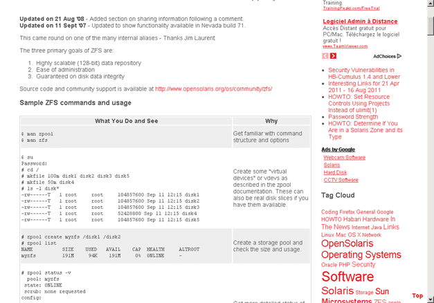 Les commandes ZFS résumées 3