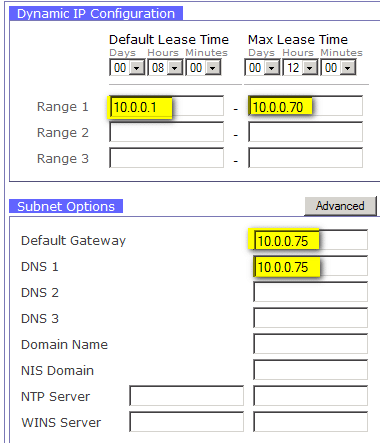 Zeroshell : créer un serveur DHCP 40