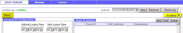 Zeroshell : créer un serveur DHCP 41