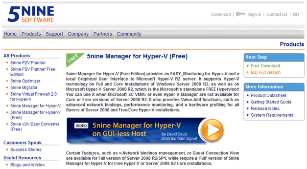 5Nine Hyper-V Manager: un hyperviseur gratuit pour Hyper-V 2