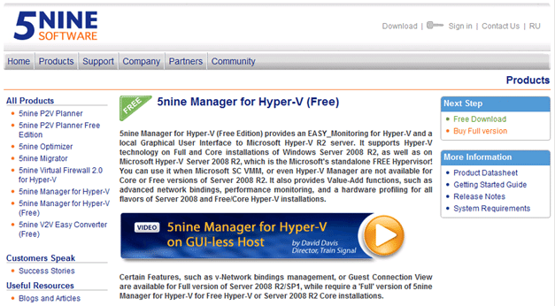 5Nine Hyper-V Manager: un hyperviseur gratuit pour Hyper-V 7