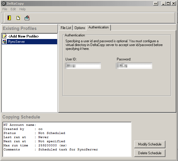 Rsync sous Windows : gestion des mots de passe de connexion 2