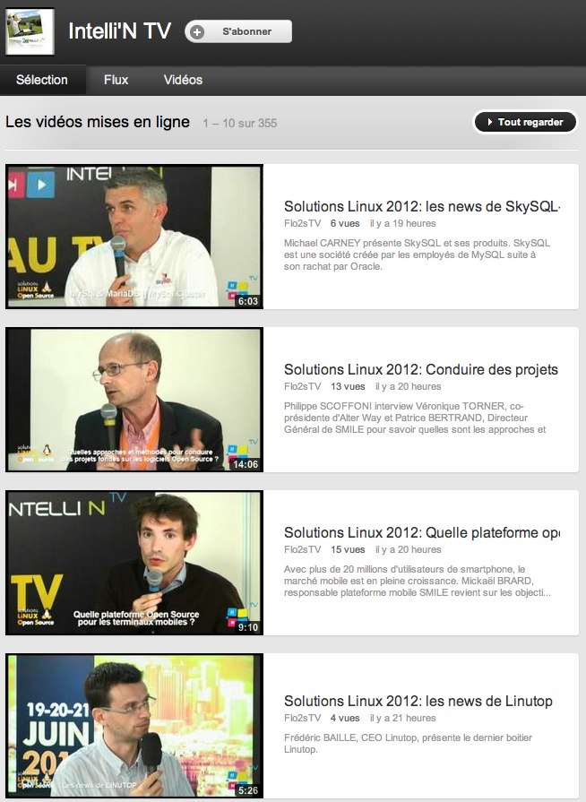 Les vidéos du salon Solutions Linux et open-source 2012 2